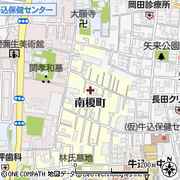 東京都新宿区南榎町32周辺の地図
