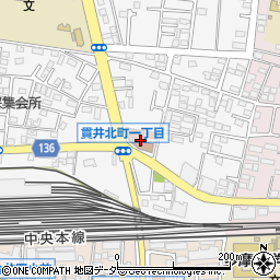 小金井市立図書館貫井北分室周辺の地図