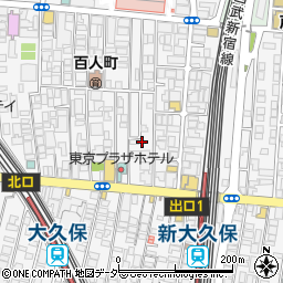 東京都新宿区百人町2丁目11周辺の地図