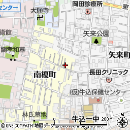 東京都新宿区南榎町19周辺の地図