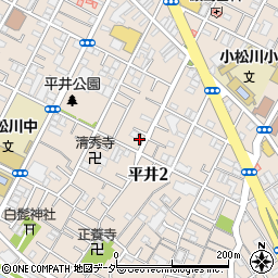東京都江戸川区平井2丁目17-27周辺の地図