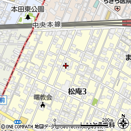東京都杉並区松庵3丁目23-11周辺の地図