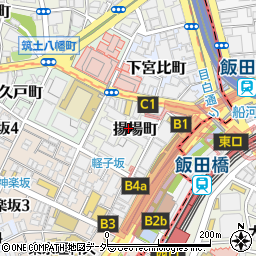 東京都新宿区揚場町周辺の地図
