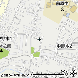 千葉県船橋市中野木周辺の地図