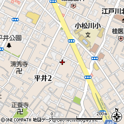 東京都江戸川区平井2丁目19-9周辺の地図