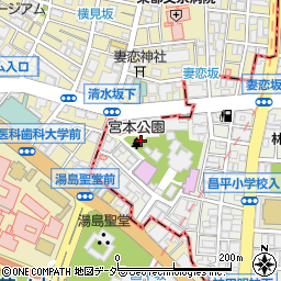 千代田区宮本公園周辺の地図