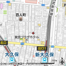 東京都新宿区百人町2丁目11-22周辺の地図