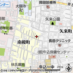 東京都新宿区南榎町20周辺の地図