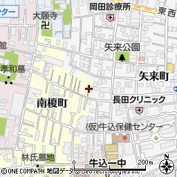 東京都新宿区南榎町21周辺の地図