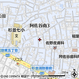 東京都杉並区阿佐谷南3丁目22-6周辺の地図