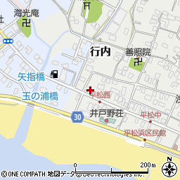 千葉県旭市平松1529-1周辺の地図