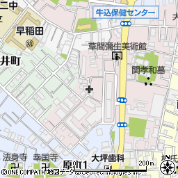 東京都新宿区弁天町周辺の地図
