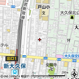東京都新宿区百人町2丁目1-12周辺の地図