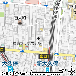 東京都新宿区百人町2丁目9-6周辺の地図