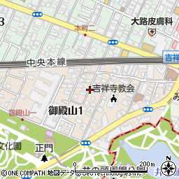 U武蔵野市御殿山1-8akippa駐車場周辺の地図
