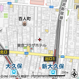 東京都新宿区百人町2丁目11-21周辺の地図