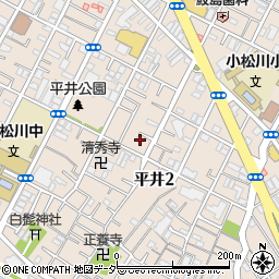東京都江戸川区平井2丁目17-26周辺の地図
