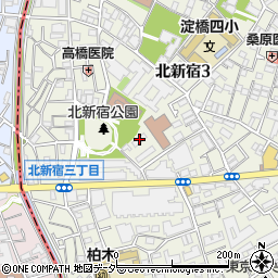 北新宿パークハイツ住宅管理組合周辺の地図