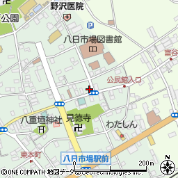 千葉県匝瑳市八日市場イ2422-1周辺の地図