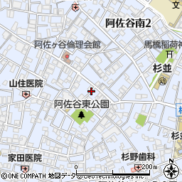 東京都杉並区阿佐谷南1丁目44周辺の地図