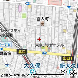 新大久保クリニック周辺の地図