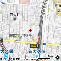 東京都新宿区百人町2丁目9周辺の地図