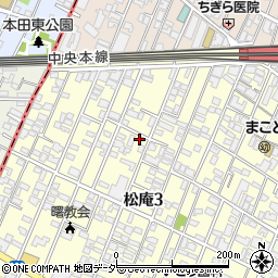 東京都杉並区松庵3丁目23-15周辺の地図