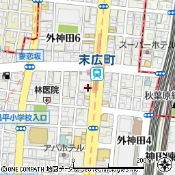 東京都千代田区外神田3丁目16周辺の地図