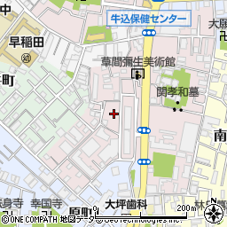 東京都新宿区弁天町153周辺の地図