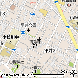 東京都江戸川区平井2丁目17-5周辺の地図