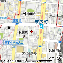 東京都千代田区外神田3丁目8周辺の地図