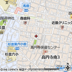 フラット高円寺南１周辺の地図