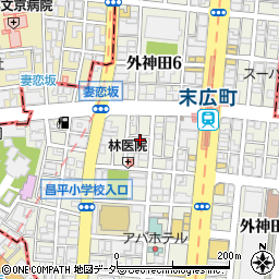 東京都千代田区外神田3丁目7周辺の地図