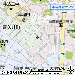 東京都新宿区喜久井町36周辺の地図