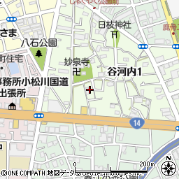 東京都江戸川区谷河内1丁目8周辺の地図