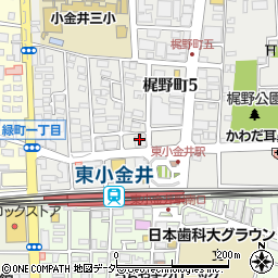フラワー薬局東小金井駅前店周辺の地図