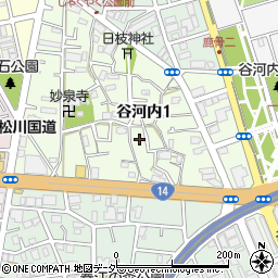 東京都江戸川区谷河内1丁目13周辺の地図