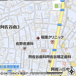 東京都杉並区阿佐谷南3丁目33-3周辺の地図