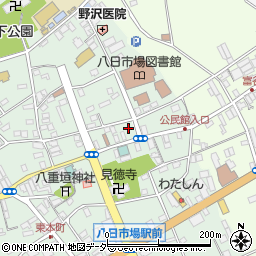 千葉県匝瑳市八日市場イ2423周辺の地図