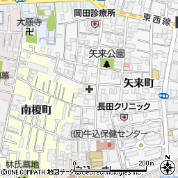 東京都新宿区矢来町18周辺の地図