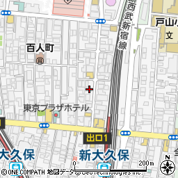 東京都新宿区百人町2丁目9-13周辺の地図