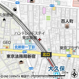 東京都新宿区百人町2丁目24-1周辺の地図