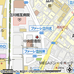 ローソン立川曙町店周辺の地図