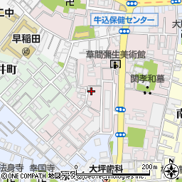 東京都新宿区弁天町154周辺の地図