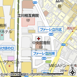 立川市北口第一駐車場周辺の地図