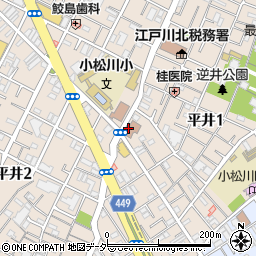 江戸川区役所　小松川・清掃分室周辺の地図