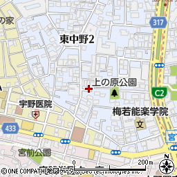東京都中野区東中野2丁目5 9の地図 住所一覧検索 地図マピオン