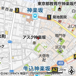 東京都新宿区横寺町28周辺の地図
