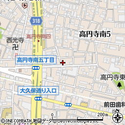 高円寺谷中緑地周辺の地図