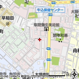 東京都新宿区弁天町134周辺の地図